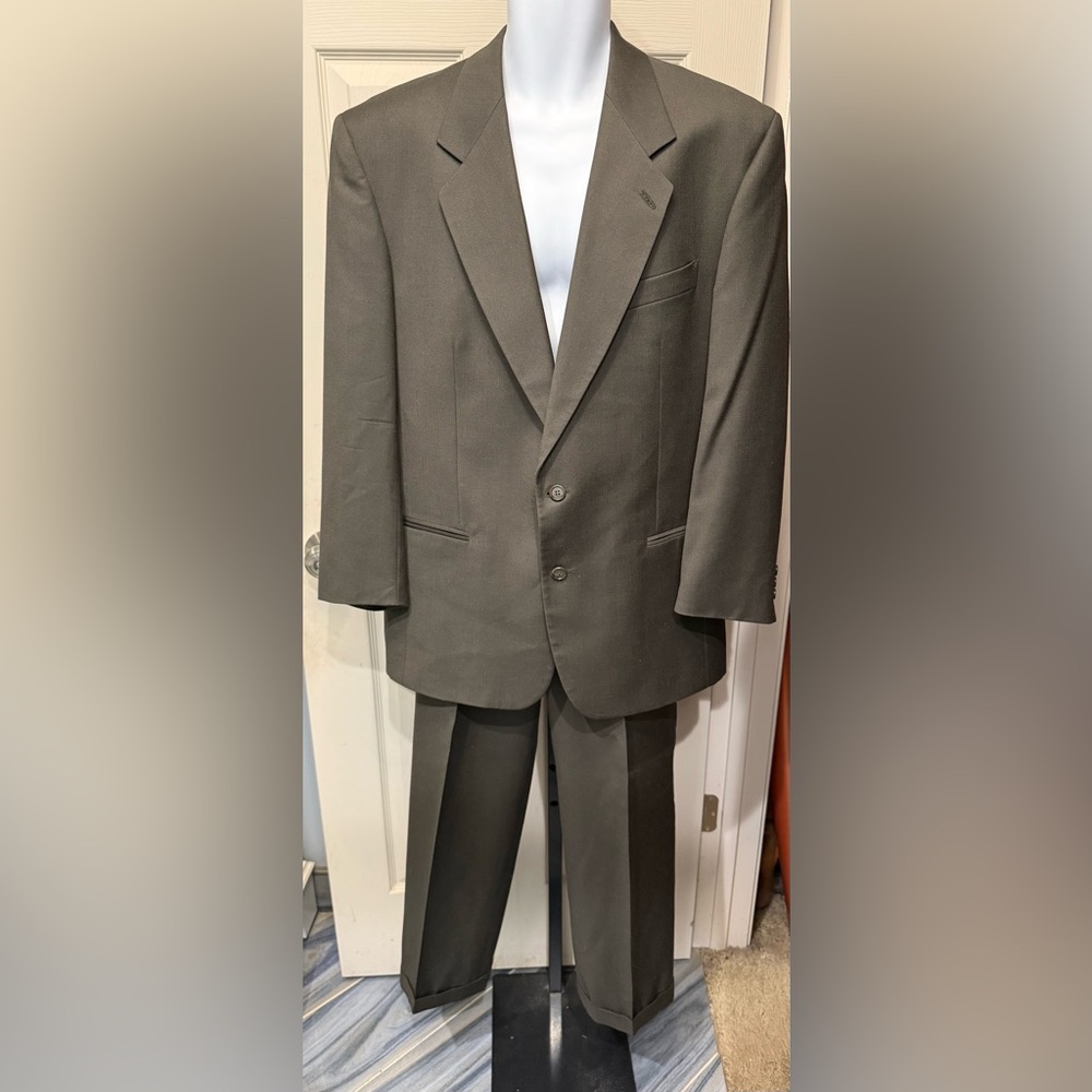 Vito Rufolo Coimero Super 100’s Biella Italy Wool Classic Men's Brown Suit